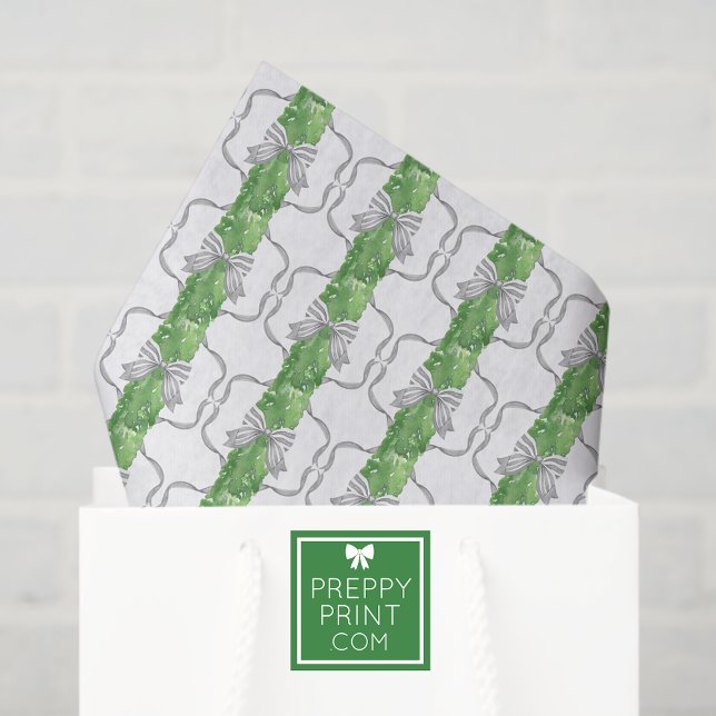 Papel De Seda Arcos de Cinzas de Aquarela e Garland Verde (Criador carregado)