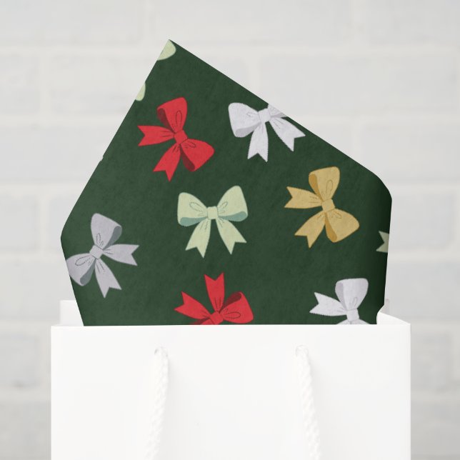 Papel De Seda Arcos de Feriado (Sacola de presentes)