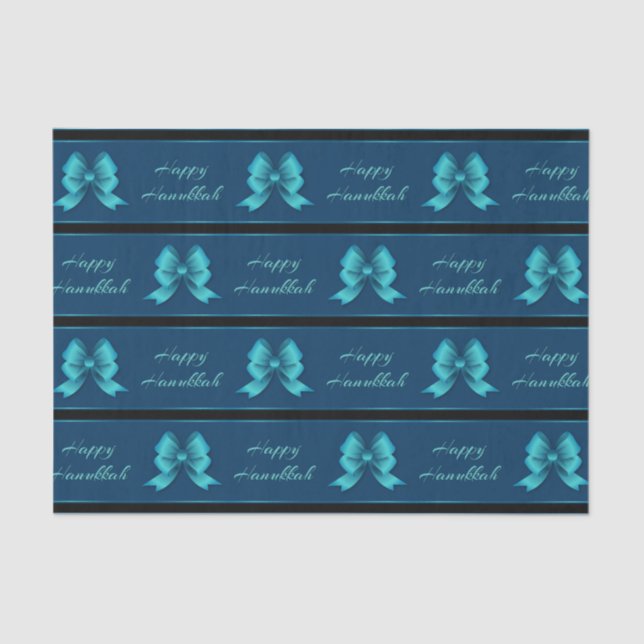 Papel De Seda Arcos e faixas metálicas de Hanukkah (Frente )