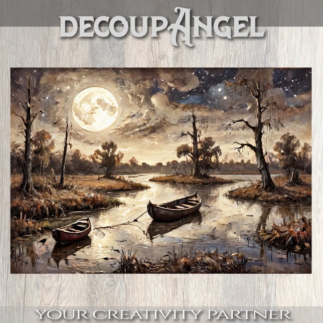 Papel De Seda Arcos-Linhas na Paisagem do Outono - Decoupage - (Criador carregado)