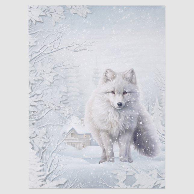 Papel De Seda Arctic Fox (Frente )