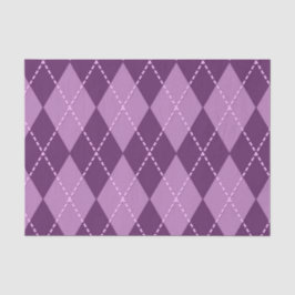 Papel De Seda Argyle púrpura (Design 13 da série Roxo)