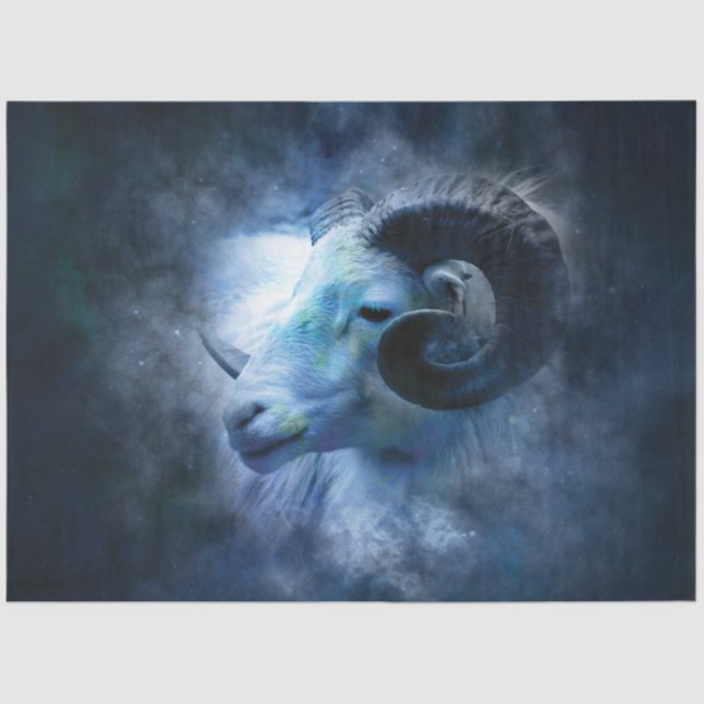 Papel De Seda Aries Ram Decoupage (Frente )