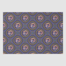 Papel De Seda Aries Whimsical Astrology Mandala Azulejo geométri