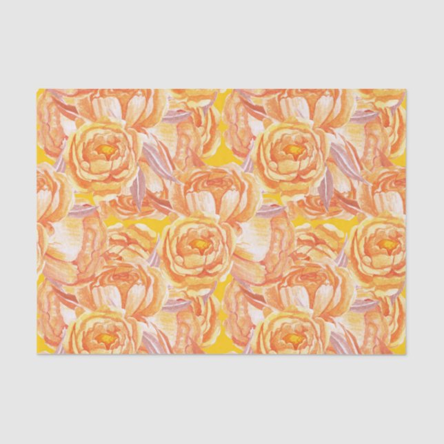 Papel De Seda Armário Russo de Laranja Queimado (Frente )