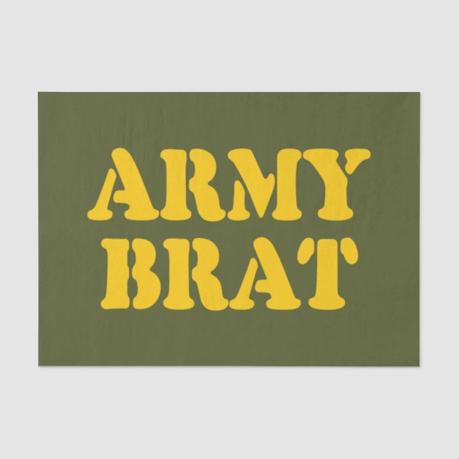 PAPEL DE SEDA ARMY BRAT (Frente )