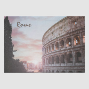 Papel De Seda Arquitetura Antiga de Roma - paisagem solar