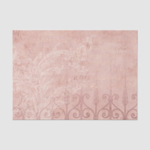 Papel De Seda Arquivo de Vintagem Rosa
