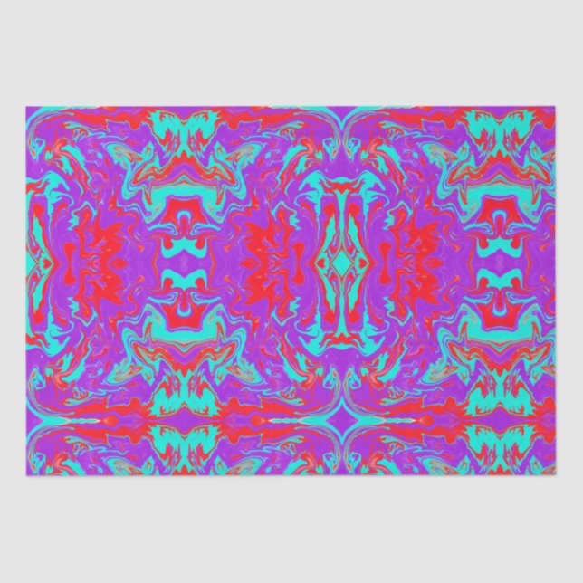 Papel De Seda Arranjo de Pop líquido moderno Trippy (Frente )
