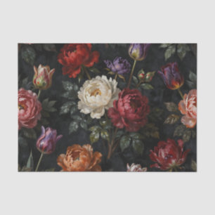 Papel De Seda Arranjo Floral de Tulipas Peônia Rico e Mal-humora