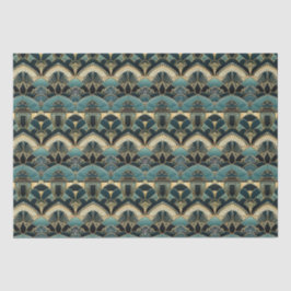 Papel De Seda Art Deco Geométrico Padrões