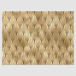 Papel De Seda Art deco gold triplo