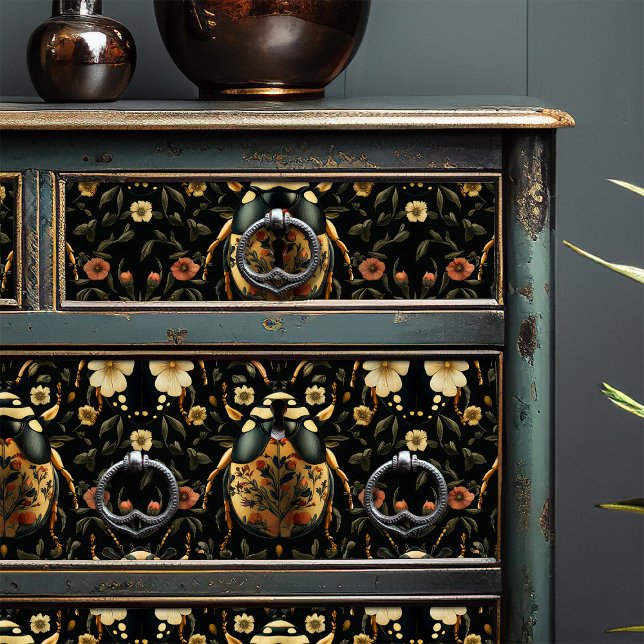 Papel De Seda Art Deco Padrão Dourado E Preto Do Fusível (Criador carregado)