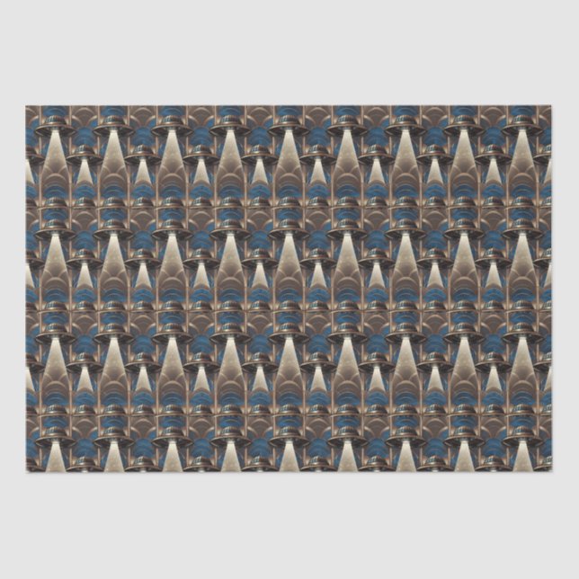 Papel De Seda Art Deco UFO Tissue Paper (Frente )