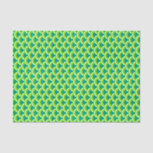 Papel De Seda Art Deco wave pattern - jade green
