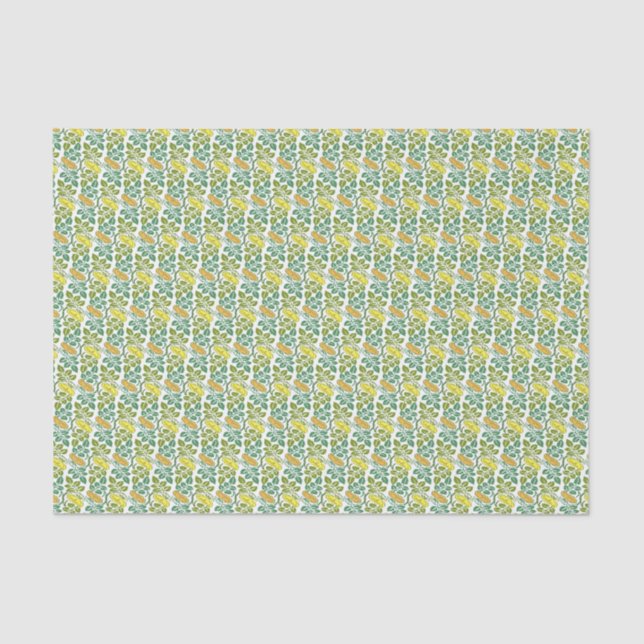 Papel De Seda Art Nouveau ButterCup - damask floral wallpaper (Frente )