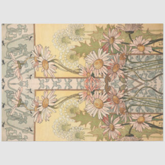 Papel De Seda Art Nouveau Daisy Border