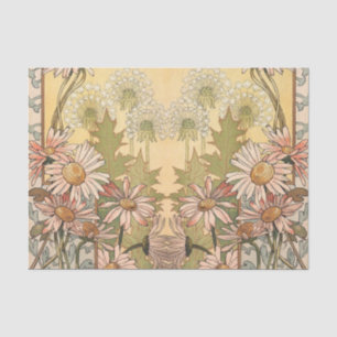 Papel De Seda art nouveau daisy e dandelion 4