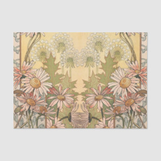 Papel De Seda art nouveau daisy e dandelion 4