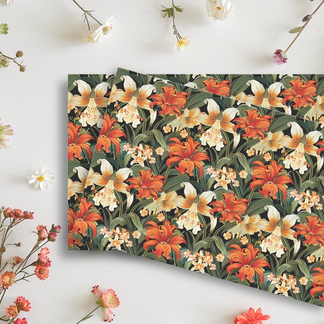 Papel De Seda Art Nouveau Floral Fllower Seless (Criador carregado)