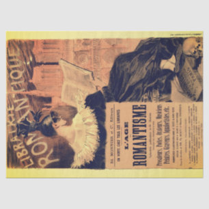 Papel De Seda Art nouveau livraria romântica gótica grasset