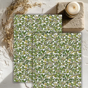Papel De Seda Art nouveau Morris pastel deixa arroz
