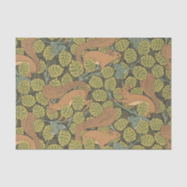 Papel De Seda Art Nouveau Oak & Squirrels
