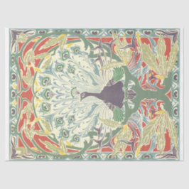 Papel De Seda Art Nouveau Peacock