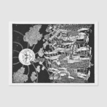 Art Nouveau Pessoas de Lua Desentrelaçando