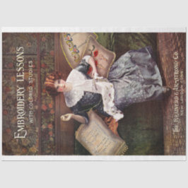 Papel De Seda Art Nouveau Poster 26 Embrodery Sewing Decoupage