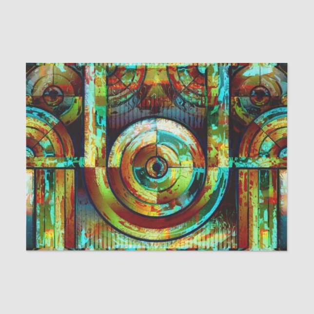 Papel De Seda Arte abstracta 173 (Frente )