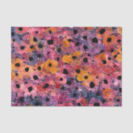 Papel De Seda Arte Abstrato Científico: Padrão de Borrão de Tint