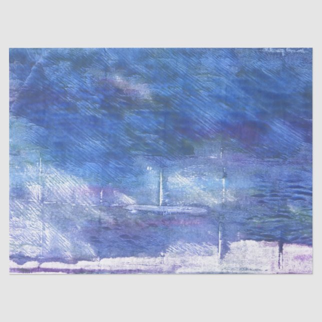 Papel De Seda Arte azul (Frente )