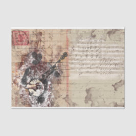 Papel De Seda Arte Collage Bango Music 31 Decoupage