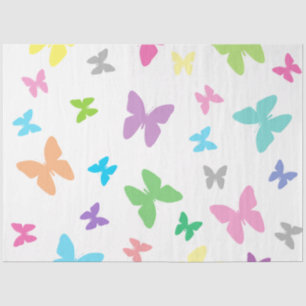 Papel De Seda Arte colorida à borboleta