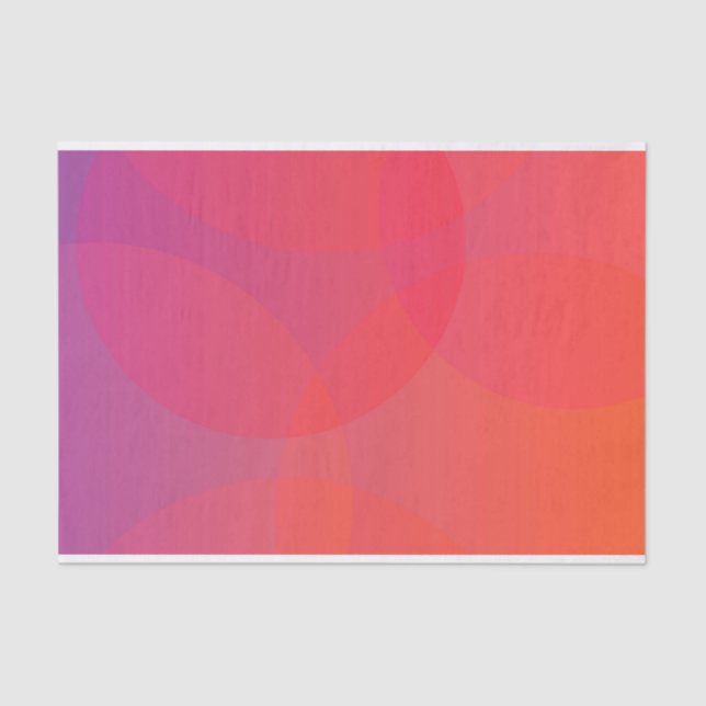 Papel De Seda Arte cor-de-rosa, alaranjada, moderna, simples, (Frente )