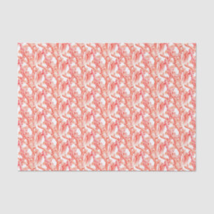 Papel De Seda Arte coral viva da pintura da aguarela