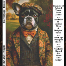 Arte de Cachorro Gentleman Vintage Frenchie EW6L D