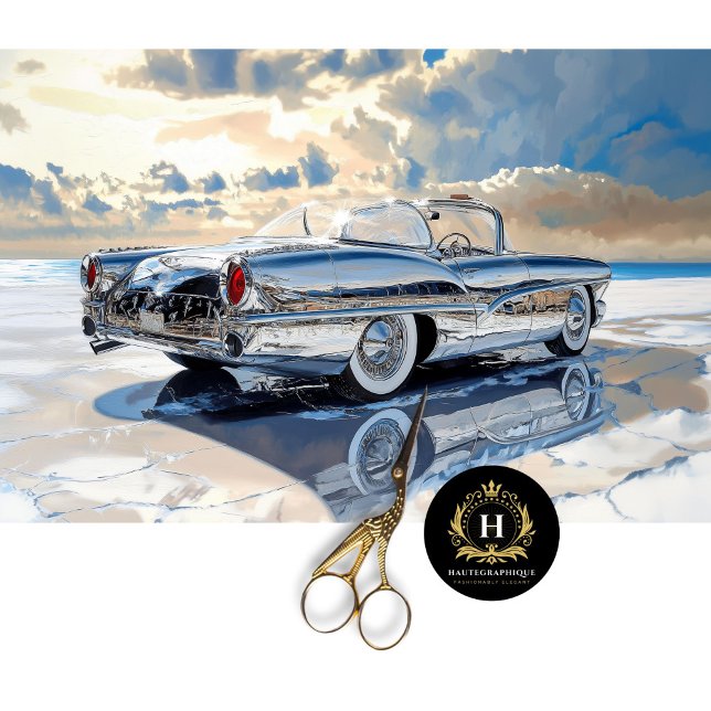 Papel De Seda Arte de Carro Antigo Chrome Decoupage (Criador carregado)