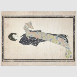Papel De Seda Arte de Decoupage de Vintage Japonesa, Mulher Simo