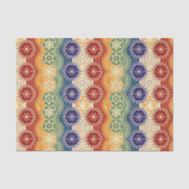 Papel De Seda Arte de Design de Mandala Chakra de Energia Vibran