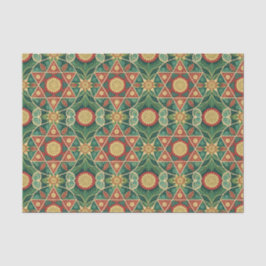 Papel De Seda Arte de Design de Mandala Floral Geométrico Sagrad