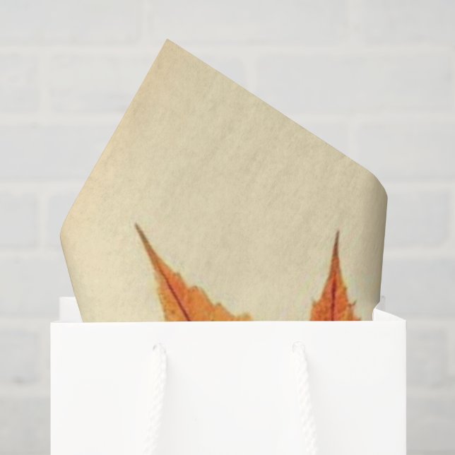 Papel De Seda Arte de Folhas de Bordo Minimalista – Impressão Bo (Sacola de presentes)