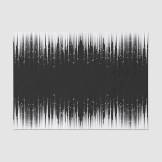 Papel De Seda Arte de Listras Hipoplásticas em Listras em Círcul (Frente )