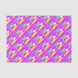 Papel De Seda Arte de padrão oval em cores mistas, moderno bril