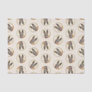 Papel De Seda Arte de pintura belga Malinois Shepherd Mahogany