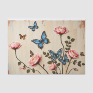Papel De Seda Arte de pintura mista Shabby Chic