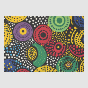 Papel De Seda Arte de ponto abstrato 8