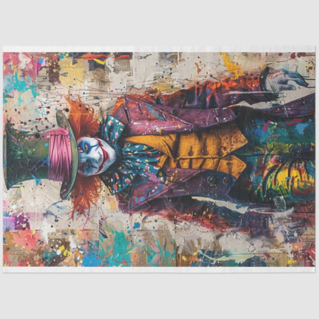 Papel De Seda Arte Digital de Jester Com Dissociação (Frente )