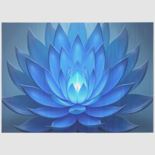 Papel De Seda Arte Espiritual da Flor Azul Lotus